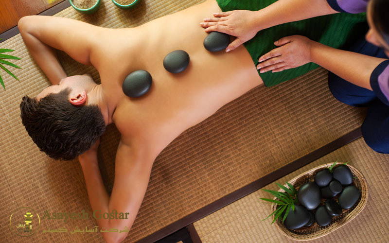 آموزش ماساژ سنگ داغ - hot stone massage